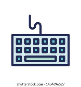 keyboard accessories icon or logo illustrator. Perfect use for website, app, pattern, design, etc.