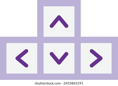 Keyboard Action Arrow 3D Rendering Illustration