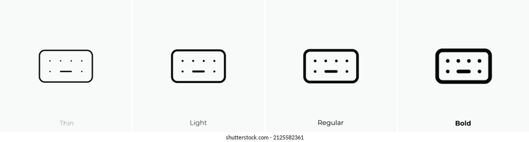 keyboard alt icon. Thin, Light Regular And Bold style design isolated on white background