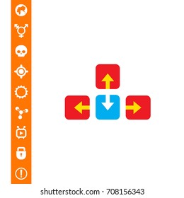 Keyboard arrow buttons