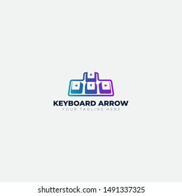 Keyboard arrow modern logo designs for logotype