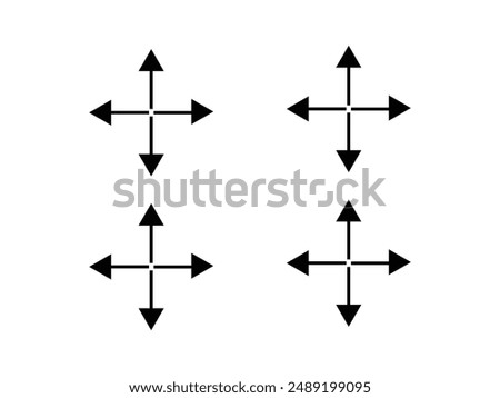 keyboard arrows vector art icon