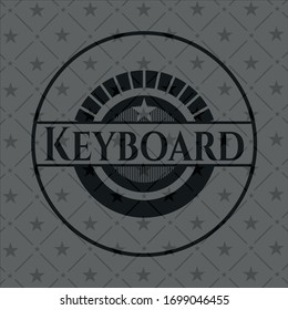 Keyboard black emblem. Vector Illustration. Detailed.