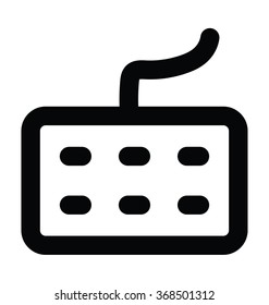 Keyboard Bold Line Vector Icon