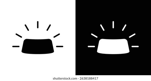 Keyboard brightness icon Vector in flat style. Collection silhouettes