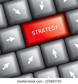 keyboard with business strategy