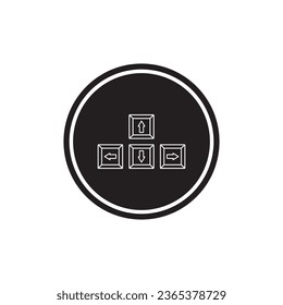 keyboard button icon vector template illustration logo design