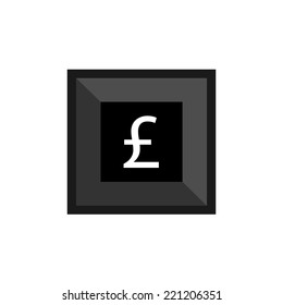 keyboard button with Pound symbol 