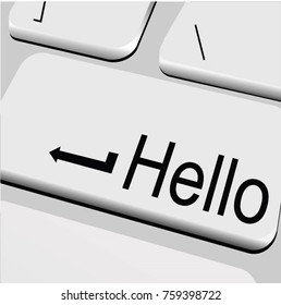 KEYBOARD, BUTTON, VECTOR