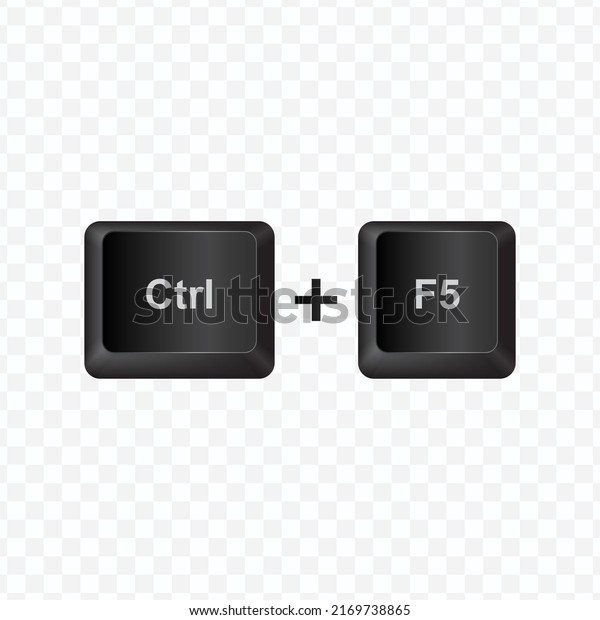 Keyboard Button Vector Illustration Shortcut Ctrl: เวกเตอร์สต็อก (ปลอด ...