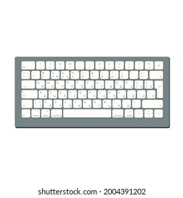 Keyboard with buttons in Russian and English