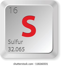 keyboard button-sulfur element