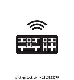 Keyboard computer icon flat vector template design trendy