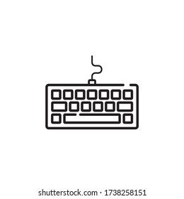 Keyboard computer icon symbol illustration