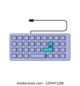 keyboard computer isolated icon