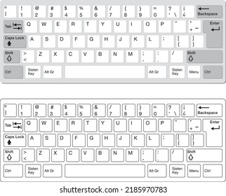 keyboard of computer laptop vector illustrator