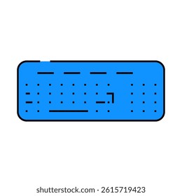 keyboard computer line icon vector. keyboard computer sign. isolated symbol illustration