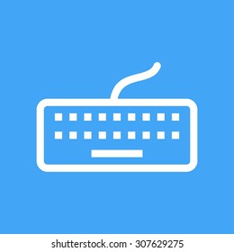 Keyboard, computer, typing icon vector image. Can also be used for computer and hardware. Suitable for use on web apps, mobile apps and print media.