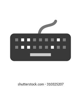 Keyboard, computer, typing icon vector image. Can also be used for computer and hardware. Suitable for use on web apps, mobile apps and print media.