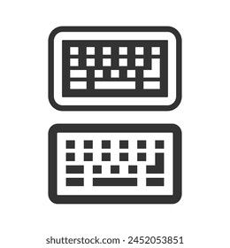 Keyboard computer vector icon for web and printing