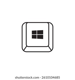 Keyboard design icon vector template
