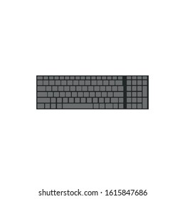 keyboard, destop or laptop, illustration vector.