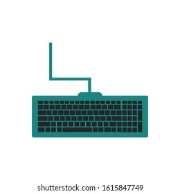 keyboard, destop or laptop, illustration vector.