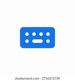 keyboard device icon sign vector