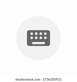 keyboard device icon sign vector