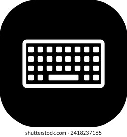 Keyboard devices icon with black filled line outline style. keyboard, keypad, computer, technology, internet, pc, button. Vector Illustration