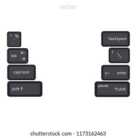 keyboard enter shift ector Design illustration