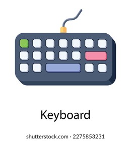 Keyboard flat icon is up for premium use 