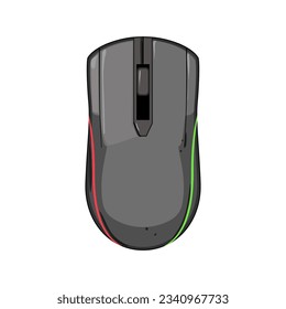 keyboard game mouse cartoon. computer accessories, video pixel, black monitor keyboard game mouse sign. isolated symbol vector illustration