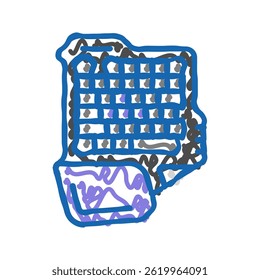 keyboard gaming pc doodle icon sketch vector. keyboard gaming pc sign. isolated symbol illustration