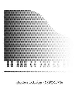 keyboard halftone stock vector background