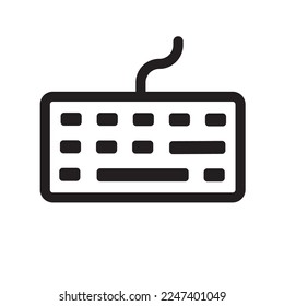 Keyboard Hardware Icon Outline Style