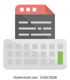 A keyboard having web page on top of it depicting programming 