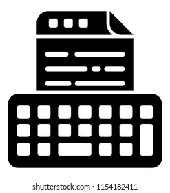 
A keyboard having web page on top of it depicting programming 
