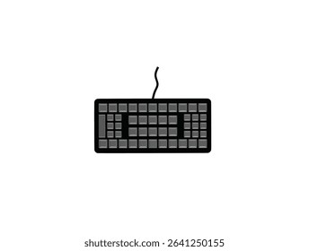 keyboard icon 3d illustration render
