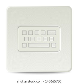Keyboard icon / button - graphic design element