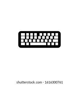 Keyboard icon. Computer equipment symbol. Logo design element