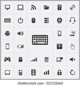 keyboard icon. computer icons universal set for web and mobile