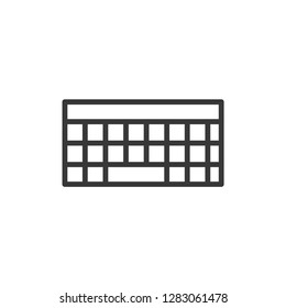 Keyboard icon. Computer symbol modern, simple, vector, icon for website design, mobile app, ui. Vector Illustration