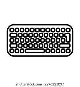 icono de teclado, vector de computadora, ilustración de tecnología