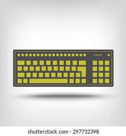 Keyboard icon as a concept