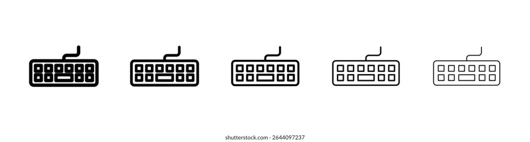 Keyboard icon concept. graphic design, logo, Web, UI.