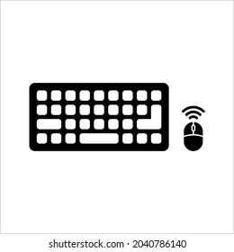 Keyboard Icon Design on white background. color editable eps 10