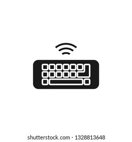 Keyboard icon design template vector isolated illustration