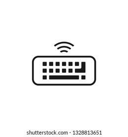 Keyboard icon design template vector isolated illustration