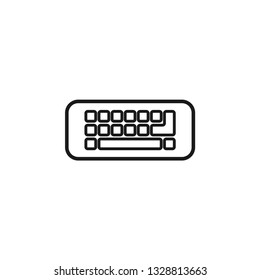 Keyboard icon design template vector isolated illustration
